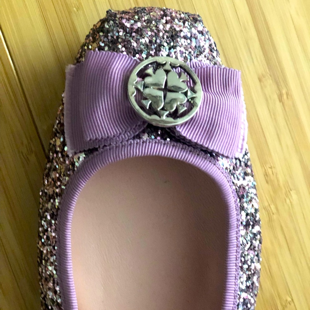 Brand new pink Kate spade glitter flat
